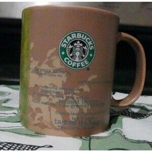 Starbucks Mug 18 oz. 2006 Origin of the Coffee  Thanks to Manolo